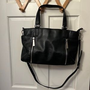 Michael Kors black leather bag EUC